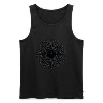 Drummer Drumstick - Men's Premium Organic Tank Top - black - Front - Michal (187cm)