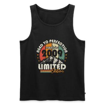 Vintage 2009 Retro Vintage Geburtstagsgeschenk - Männer Premium Bio Tank Top - Schwarz - Vorne - AI Model Male 178 light (178cm)