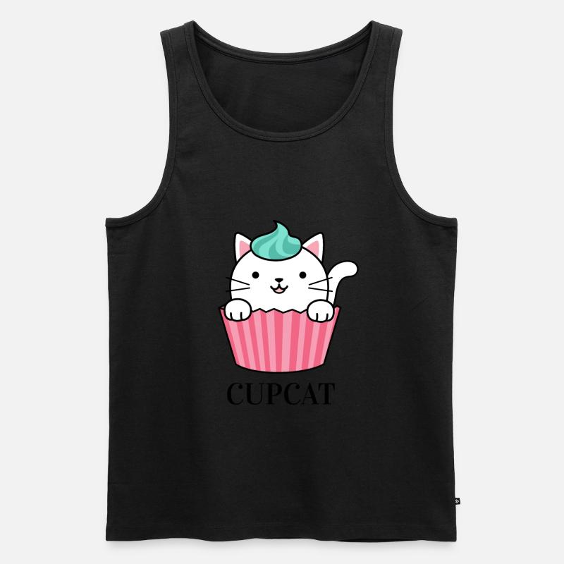 Cupcat - Cupcake Katze - Männer Premium Bio Tank Top - undefined