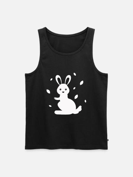 Rabbit - Rabbit Nature Easter - Men's Premium Organic Tank Top - black