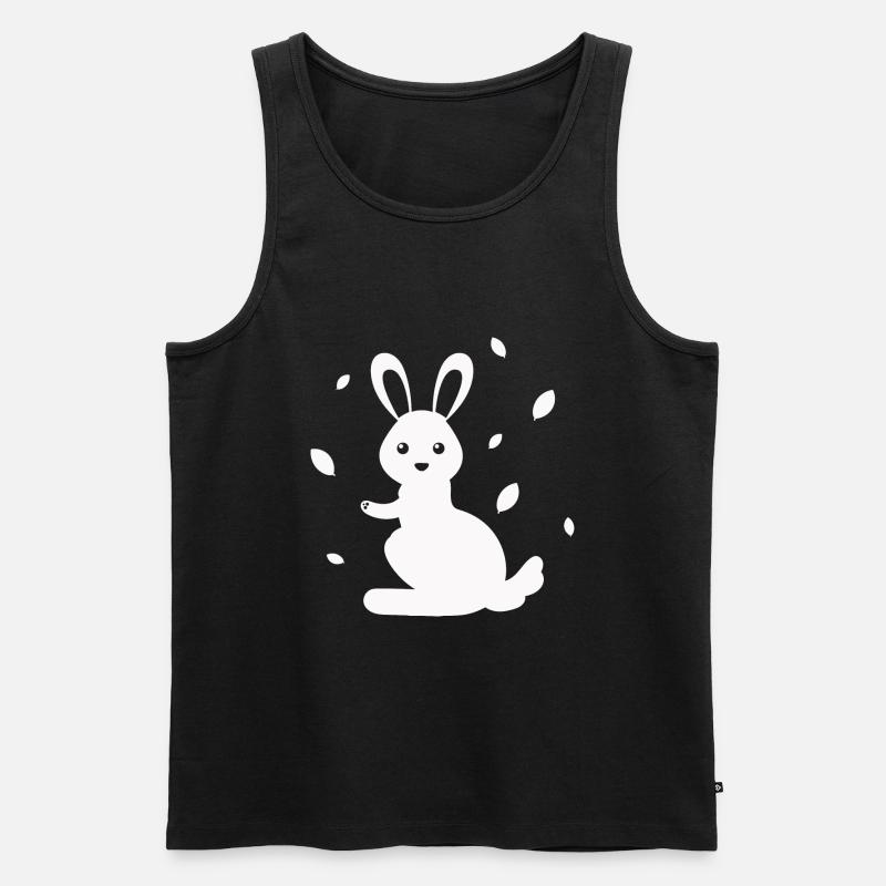 Rabbit - Rabbit Nature Easter - Men's Premium Organic Tank Top - black