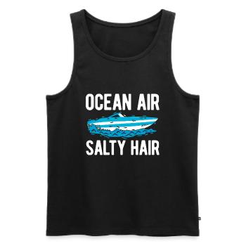 Segelboot Kapitän Spruch Zum Segeln - Männer Premium Bio Tank Top - Schwarz - Vorne - Michal (187cm)
