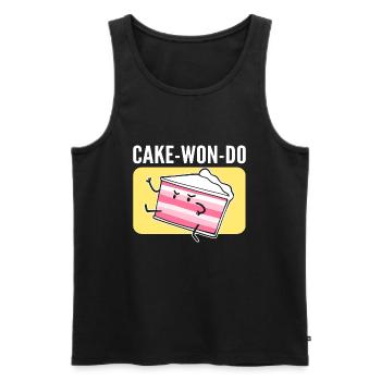 Lustiger Taekwondo Taekwondo Athlet - Männer Premium Bio Tank Top - Schwarz - Vorne - Michal (187cm)