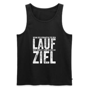 Ultramarathon Ultra Runner Joggen Laufen 100 km - Männer Premium Bio Tank Top - Schwarz - Vorne - Michal (187cm)