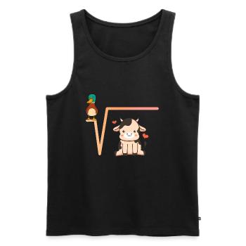 Idee für eine Mathematikerin - Männer Premium Bio Tank Top - Schwarz - Vorne - Michal (187cm)