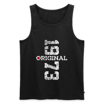 53RD BIRTHDAY ORIGINAL 1973 - Men's Premium Organic Tank Top - black - Front - AI Model Male 178 light (178cm)
