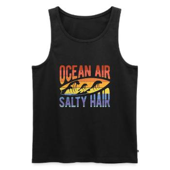 Surfen Wellenreiten Für Surfing - Männer Premium Bio Tank Top - Schwarz - Vorne - Michal (187cm)