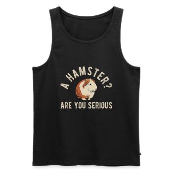 Nagetier Meerschwein Meerschweinchen - Männer Premium Bio Tank Top - Schwarz - Vorne - Michal (187cm)