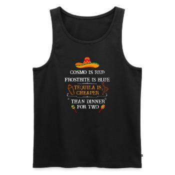 Cinco De Mayo Bartender Tequila Lover Funny Mexica - Men's Premium Organic Tank Top - black - Front - Michal (187cm)