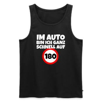 Autofahrer Schnelles Autofahren - Männer Premium Bio Tank Top - Schwarz - Vorne - Michal (187cm)