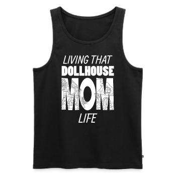 Vivre cette maison de poupée Maman Vie Puppenhaus - Débardeur bio Premium Homme - noir - Devant - Michal (187cm)