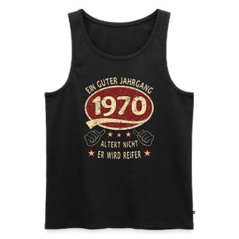 53. Geburtstag 1970 Guter Jahrgang - Männer Premium Bio Tank Top - Schwarz - Vorne - Michal (187cm)