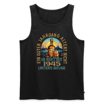 78. Geburtstag 1945 78er Guter Jahrgang Whisky - Männer Premium Bio Tank Top - Schwarz - Vorne - Michal (187cm)
