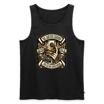 57th Birthday Man Vintage 1967 Year of Legends - Men's Premium Organic Tank Top - black - Front - Michal (187cm)