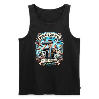 World's Best Okay Bird Guide Bird Watching - Men's Premium Organic Tank Top - black - Front - Michal (187cm)