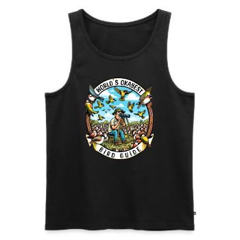 World's Best Okay Bird Guide Bird Watching - Men's Premium Organic Tank Top - black - Front - Michal (187cm)
