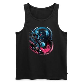 Skateboard Skater Design pour les garçons de 8 ans - Débardeur bio Premium Homme - noir - Devant - AI Model Male 178 light (178cm)