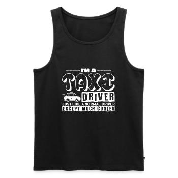 I'm A Taxi Driver Taxifahrer - Männer Premium Bio Tank Top - Schwarz - Vorne - AI Model Male 178 light (178cm)