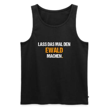 Ewald Spruch Lustig Vorname Name - Männer Premium Bio Tank Top - Schwarz - Vorne - Michal (187cm)