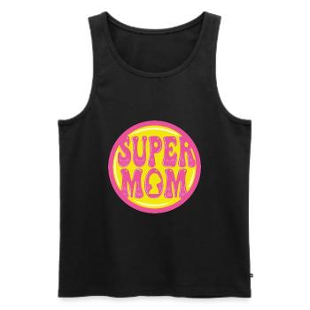 Mother's Day Mom Mom Mom - Men's Premium Organic Tank Top - black - Front - AI Model Male 178 light (178cm)