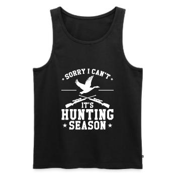 Duck hunting duck hunting - Men's Premium Organic Tank Top - black - Front - AI Model Male 178 light (178cm)
