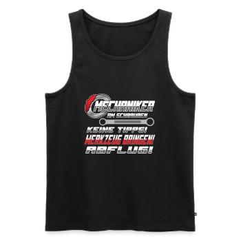 Mechaniker Mechatroniker Landmaschinen Werkstatt - Männer Premium Bio Tank Top - Schwarz - Vorne - Michal (187cm)