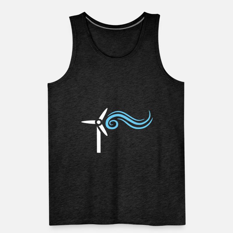 Énergie éolienne éolienne éolienne Débardeur bio Premium Homme