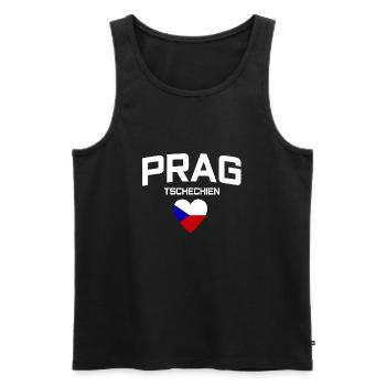 Prag Tschechien - Männer Premium Bio Tank Top - Schwarz - Vorne - Michal (187cm)