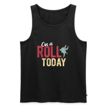 BJJ Jiu Jitsu - Männer Premium Bio Tank Top - Schwarz - Vorne - Michal (187cm)