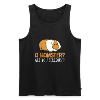 Nagetier Meerschwein Meerschweinchen - Männer Premium Bio Tank Top - Schwarz - Vorne - Michal (187cm)