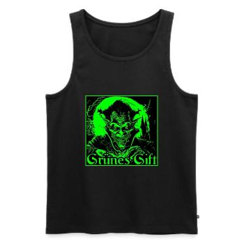 Dracula, grünes Gift - Männer Premium Bio Tank Top - Schwarz - Vorne - AI Model Male 178 light (178cm)