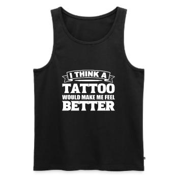 Tattoo Liebhaber Tattoo-Künstler - Männer Premium Bio Tank Top - Schwarz - Vorne - Michal (187cm)