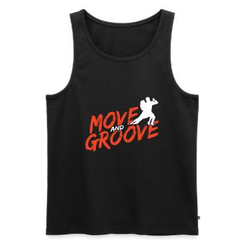 Breakdancing Tanzen für Tänzer - Männer Premium Bio Tank Top - Schwarz - Vorne - Michal (187cm)