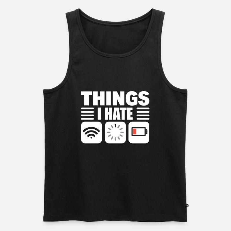 Lustiger Programmierer Computerprogrammierer - Männer Premium Bio Tank Top - Schwarz