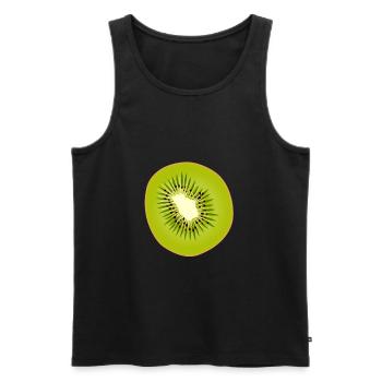 Kiwis Kiwifrucht Kiwi-Frucht Geschenk - Männer Premium Bio Tank Top - Schwarz - Vorne - AI Model Male 178 light (178cm)