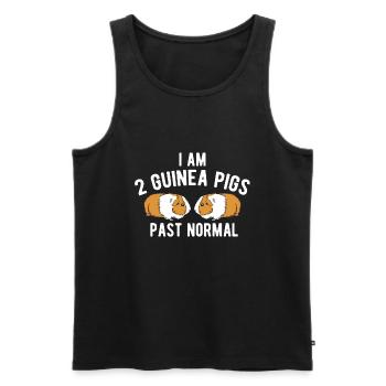 Nagetier Meerschwein Meerschweinchen - Männer Premium Bio Tank Top - Schwarz - Vorne - Michal (187cm)
