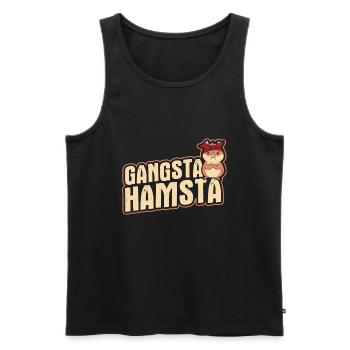 Nagetier Hamster - Männer Premium Bio Tank Top - Schwarz - Vorne - Michal (187cm)