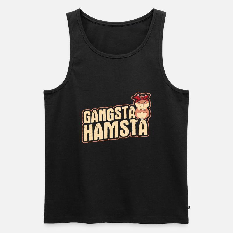 Nagetier Hamster - Männer Premium Bio Tank Top - Schwarz