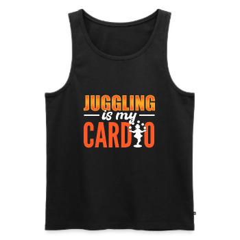 Jonglierbälle Zirkus Jongleur - Männer Premium Bio Tank Top - Schwarz - Vorne - Michal (187cm)
