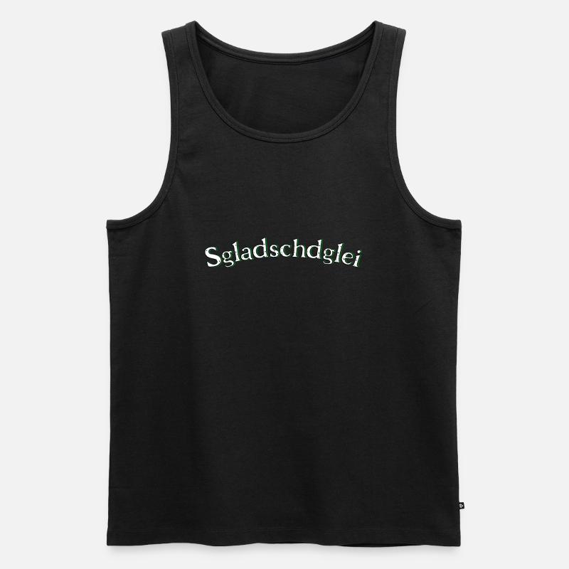 Sgladschdglei - Männer Premium Bio Tank Top - Schwarz