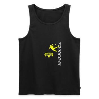 Spikeball Roundnet Spikeballspieler - Männer Premium Bio Tank Top - Schwarz - Vorne - AI Model Male 178 light (178cm)