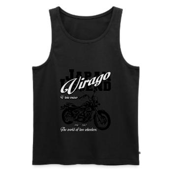 Japan Legend Virago The world of two wheelers - Männer Premium Bio Tank Top - Schwarz - Vorne - AI Model Male 178 light (178cm)