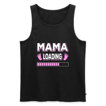 Maman Chargement Maman Mères Maman Maman Fête des mères - Débardeur bio Premium Homme - noir - Devant - Michal (187cm)