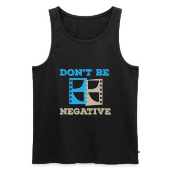 Photographer Photos Photo Cameraman Paparazzo - Men's Premium Organic Tank Top - black - Front - Michal (187cm)