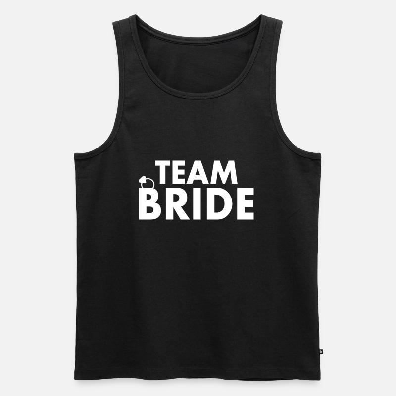 Team bride - Männer Premium Bio Tank Top - Schwarz
