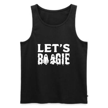 Let's Boogie Ballsaaltänzerin - Männer Premium Bio Tank Top - Schwarz - Vorne - AI Model Male 178 light (178cm)