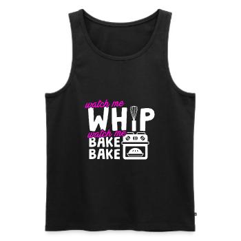 Baker Watch Me Bake - Men's Premium Organic Tank Top - black - Front - Michal (187cm)