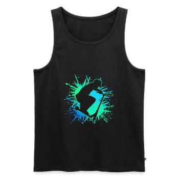scooter stunt it - Männer Premium Bio Tank Top - Schwarz - Vorne - AI Model Male 178 light (178cm)