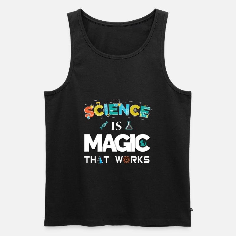 Science is magic that works - Men's Premium Organic Tank Top - black