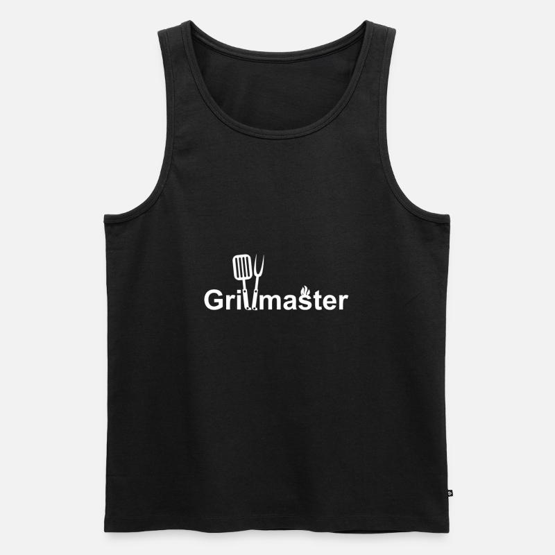 Grillmaster - Männer Premium Bio Tank Top - Schwarz